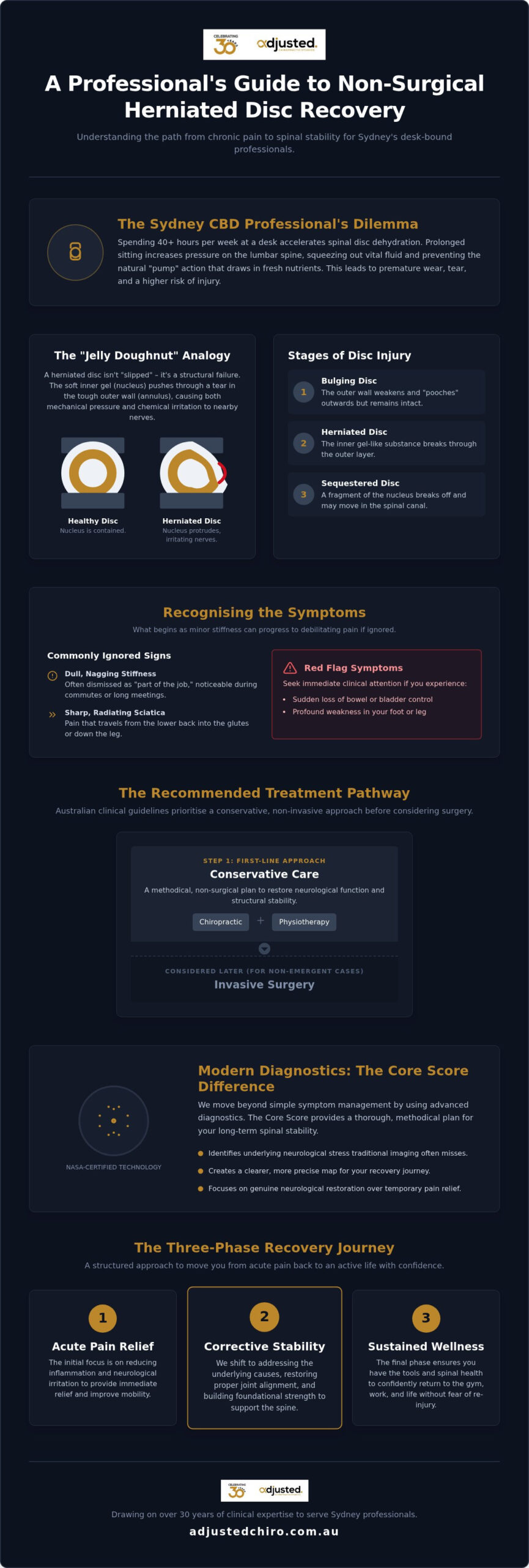 Herniated Disc Treatment Sydney: A Clinical Guide to Non-Surgical Recovery